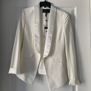 BCBG white blazer